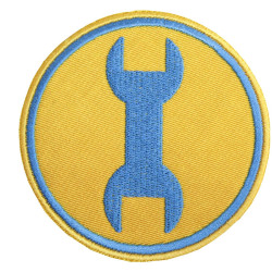 Team Fortress 2 Engineer Blue Embroidered Patch