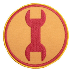 Patch ricamata rossa Team Engineer 2 per ingegnere