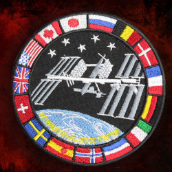 国際宇宙ステーション人工衛星ISSプログラム刺繍パッチ