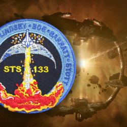ISS STS-133 Space Shuttle NASA Mission Gestickter Aufnäher