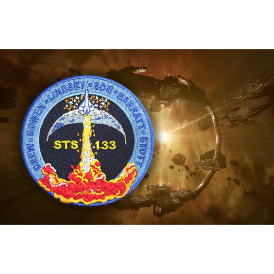 Patch à coudre brodé Mission NASA de la navette spatiale ISS STS-133