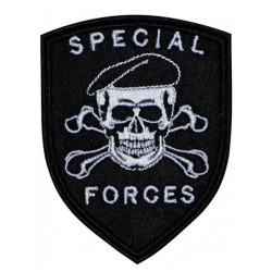 Special Forces Skull In einem Barett-Militärspiel Airsoft Patch