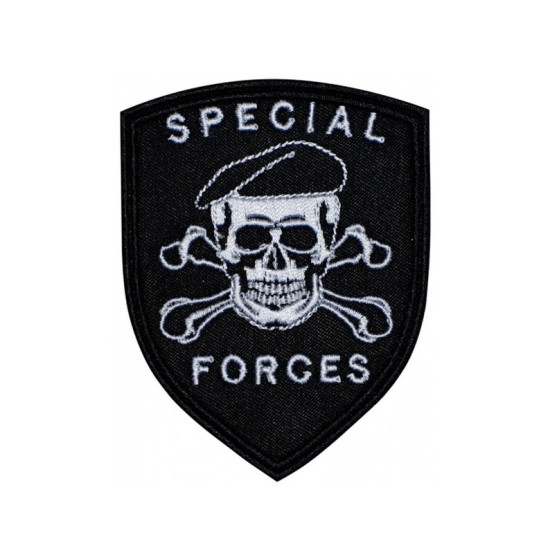 Special Forces Skull In a Beret Military Game Airsoft Patch