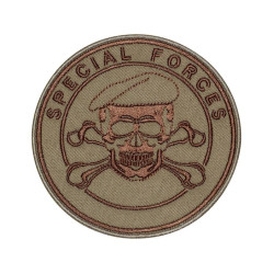 Special Forses Skull In a Beret Desert Military Game Airsoft Patch
