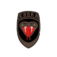 Cobra Airsoft Game Snake Embroidered Sew-on Patch