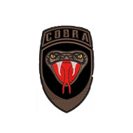 Patch iron-on ricamata a serpente Cobra Airsoft