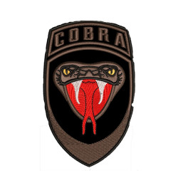 Parche de hierro bordado Cobra Airsoft Game Snake