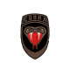 Patch iron-on ricamata a serpente Cobra Airsoft