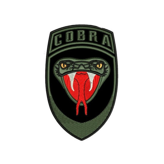 Parche de hierro bordado Cobra Airsoft Game Snake