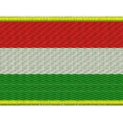 Hungary Flag Embroidered Sew-on Patch #2