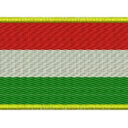 Hungary Flag Embroidered Sew-on Patch #2