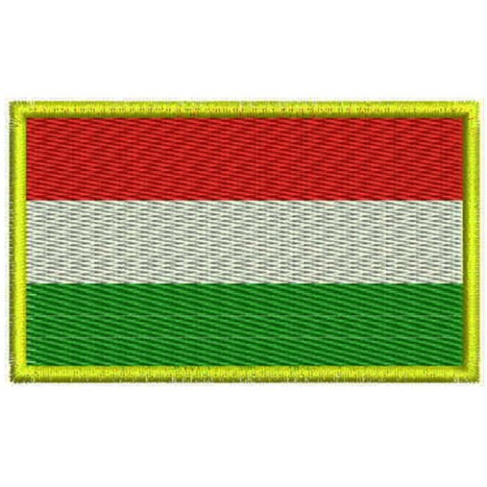 Parche Bordado Bandera Hungría # 2