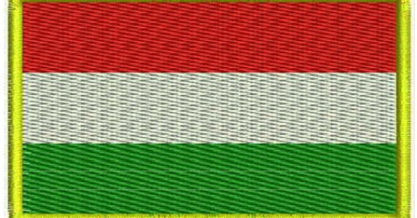 Patch Ricamato Amburgo (Hamburg) Con Bandiera - Applicazione Su Stoffa, Dimensioni 5,5x8 Cm, Bordi Cuciti E Retro Termoadesivo