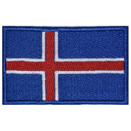 Bandera De ISLANDIA Parche Bordado