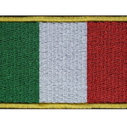 イタリアflag刺繍パッチ