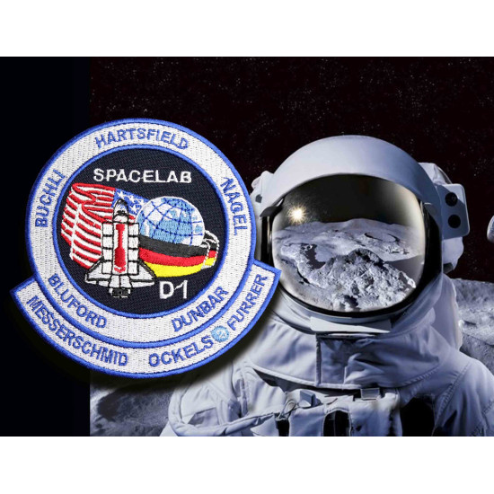 Patch uniforme ricamata cucita Space Shuttle ESA Spacelab