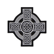 Celtic Ornament Cross Maschine gestickt Patch