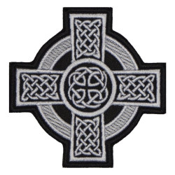 Celtic Ornament Cross Maschine gestickt Patch