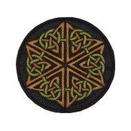 Knot celtic ornament machine embroidered patch #4