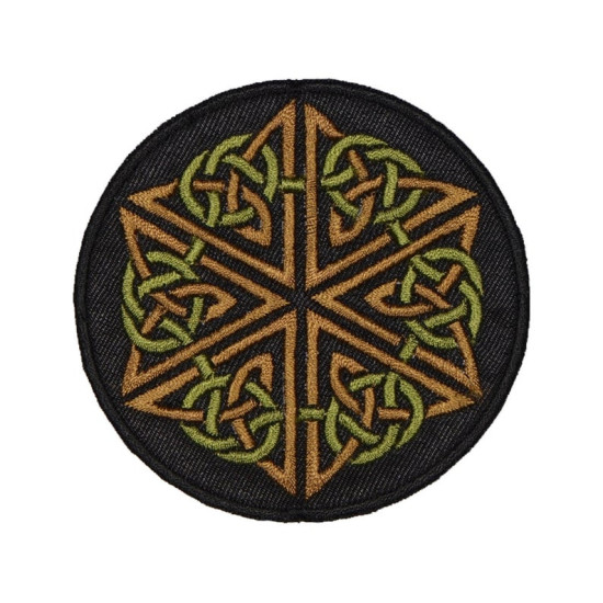 Knot celtic ornament machine embroidered patch #4