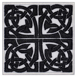 Knot Celtic Ornament Machine Embroidered Patch 