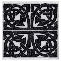 Knoten keltische Ornament Maschine gestickt Patch