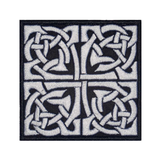 Knot Celtic Ornament Machine Embroidered Patch 