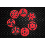 Patch de broderie avec logo Anime Naruto Sharingan