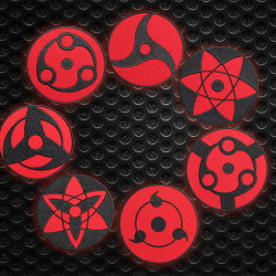 Patch de broderie avec logo Anime Naruto Sharingan