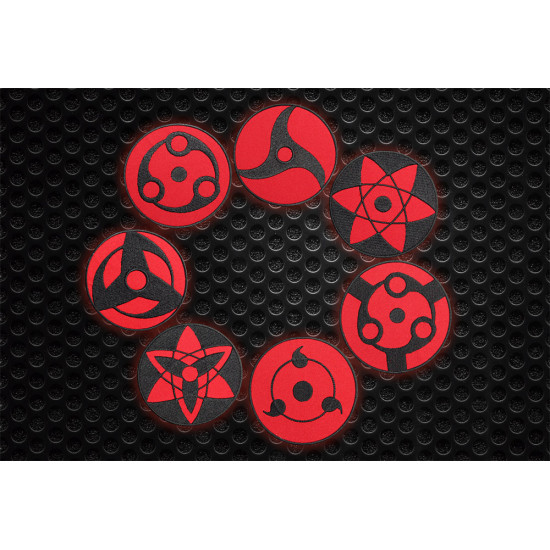 Patch de broderie avec logo Anime Naruto Sharingan