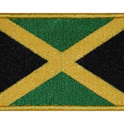 Jamaica Flag Embroidered Handmade Country Patch #1