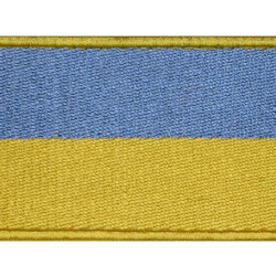 Ukraine Flagge gestickt Patch