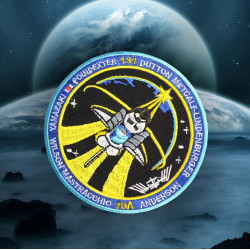 Patch de vaisseau spatial brodé à coudre sur manche uniforme de la mission spatiale STS-131 de l'ISS