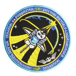 Patch de vaisseau spatial brodé à coudre sur manche uniforme de la mission spatiale STS-131 de l'ISS