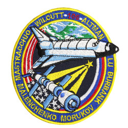 STS-106 ISSスペースミッション刺繍入り縫製スリーブ宇宙船パッチ