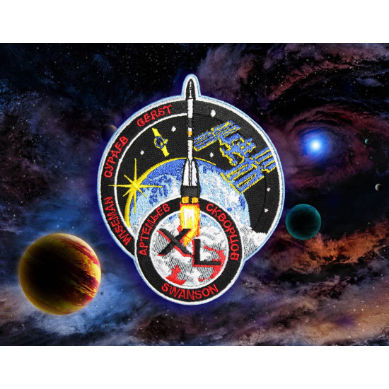 Expedition 40 ISS Space Mission Soyuz Patch ricamata sulla manica dello spazio ricamato