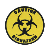 Caution Biohazard STALKER Embroidered Sew-on/Iron-on/Velcro Patch