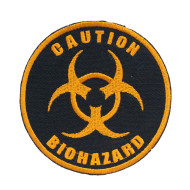 Vorsicht Biohazard STALKER bestickter Patch zum Aufnähen/Aufbügeln/Klettverschluss