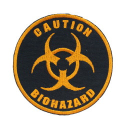 Caution Biohazard STALKER Embroidered Sew-on/Iron-on/Velcro Patch