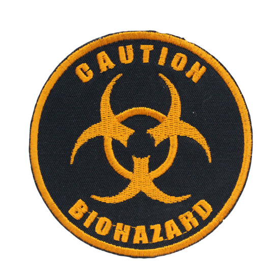 Caution Biohazard STALKER Embroidered Sew-on/Iron-on/Velcro Patch