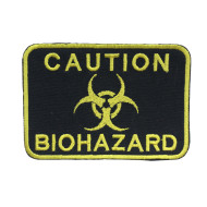 Achtung Biohazard TOXIC Achtung Gestickter Patch zum Aufnähen/Aufbügeln/Klettverschluss