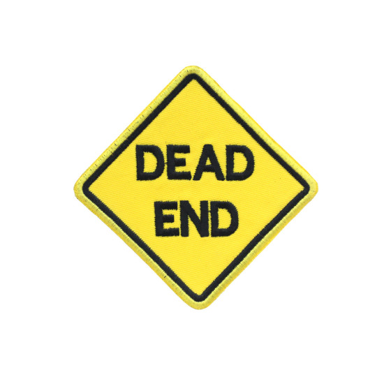 Dead End Picture brodé à coudre/à repasser/Velcro Patch