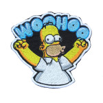 Simpsons Cartoon Homer bestickter Patch zum Aufnähen/Eisen/Klettverschluss