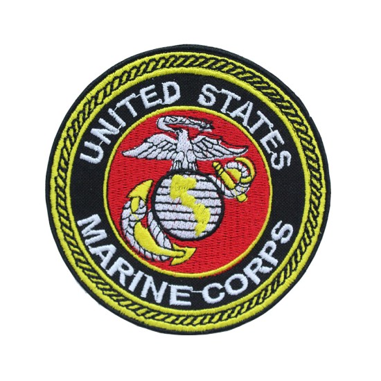 Parche bordado para coser, planchar o velcro del Cuerpo de Marines de los Estados Unidos