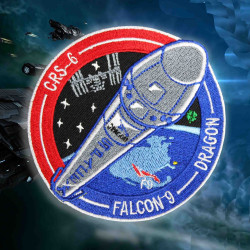 Patch manica SpaceS CRS-6 Space NASA Mission Elon Musk ISS