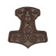 Mjolnir Thor's Hammer Embroidered Sew-on Patch