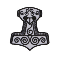 Mjolnir Thor's Hammer Embroidered Sew-on Patch