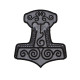 Mjolnir Thor's Hammer Embroidered Sew-on Patch