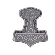 Patch brodé à coudre n ° 2 avec le marteau de Mjolnir Thor