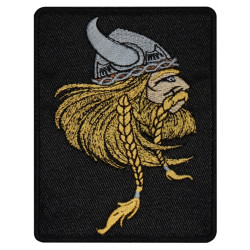 Patch n ° 5 brodé à la main à la main par Viking